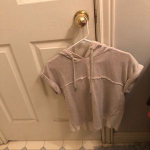 Free people short sleeve hoodie